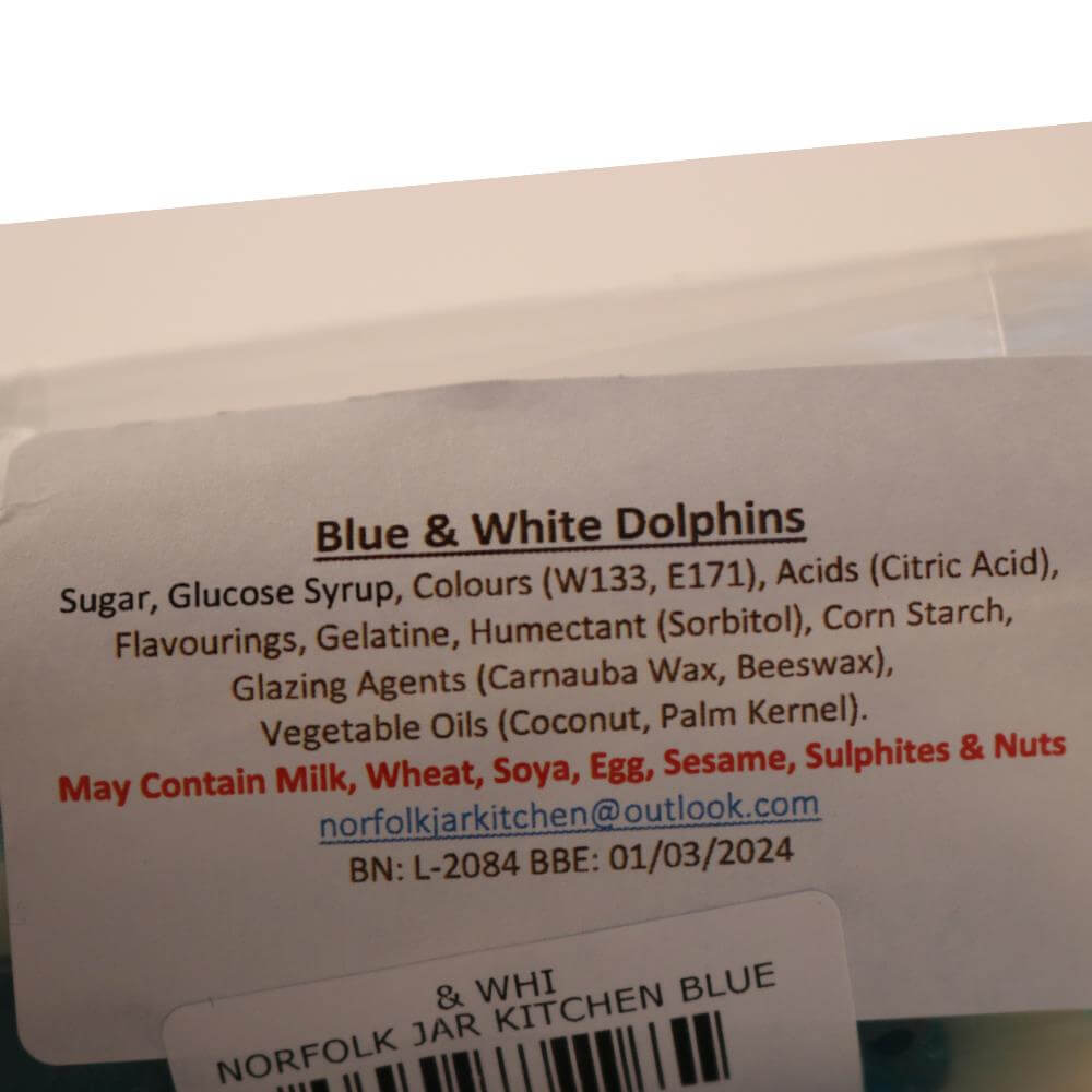 Norfolk Jar Kitchen Blue & White Dolphins Sweet Bag